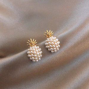 Pineapple Pearl Studs